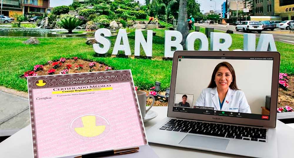 Certificado médico psiquiátrico en San Borja